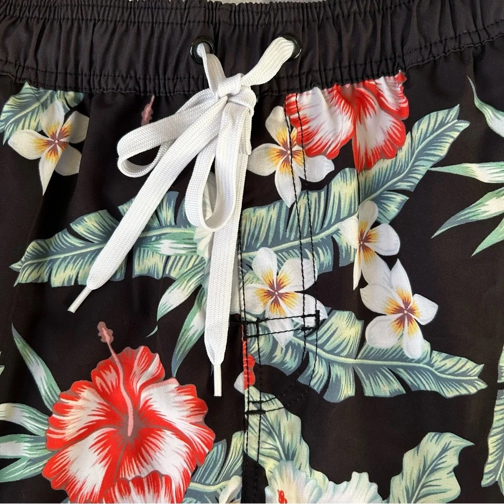 HVIII Brand Goods Men's Tropical Floral Aloha AF Board Shorts Not Dead Yet Large - Picture 6 of 6